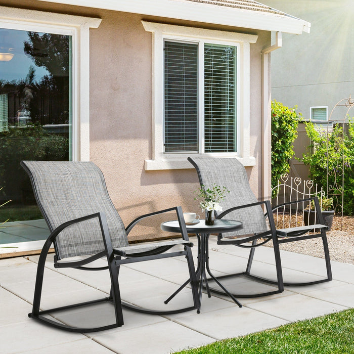 Outdoor Rocking Chair  and Table Set