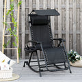 Zero Gravity Sun Lounger With Sun Shade Outsunny