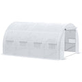 4x3m Polytunnel Greenhouse with Steel Frame Outsunny