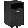 Mobile File Cabinet 39.5x40x60cm Black Vinsetto