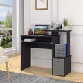 Compact Gaming PC Desk with Keyboard Tray & Drawer Shelf Homcom