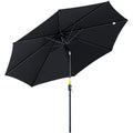 3m Garden Parasol - Black Outsunny