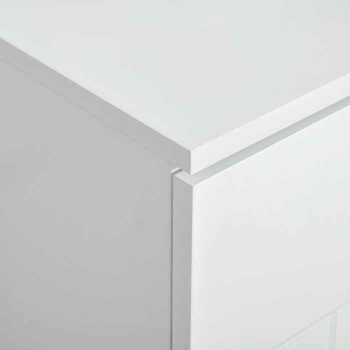 White Bathroom Storage Unit, 60W x 30D x 80H cm