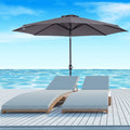 3m Tilting Garden Parasol with Crank Handle Outsunny