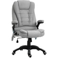 Grey High Back Executive Heated Massage Chair Vinsetto