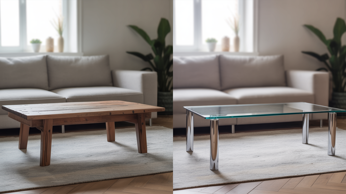 Glass Coffee Tables vs Wooden Coffee Tables Which to Choose