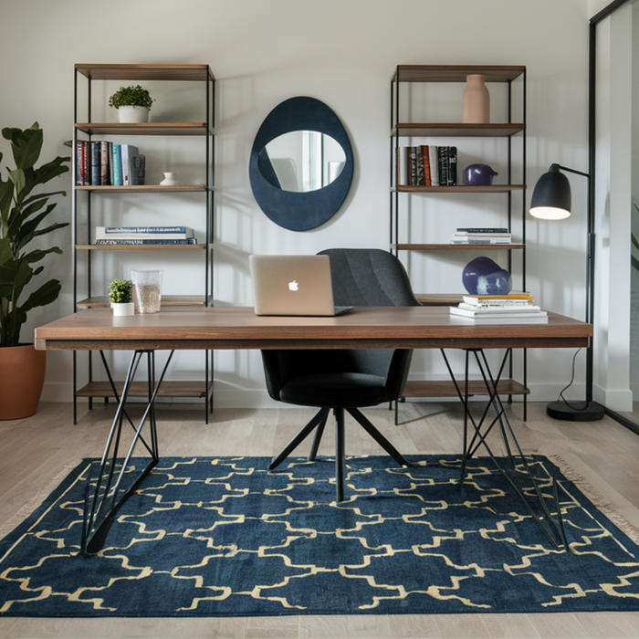 Image of a modern home office with stylish home office furniture