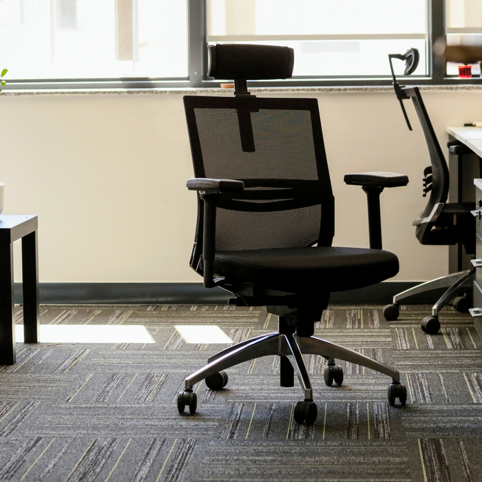 Image of a Mesh Office Chair In a home office