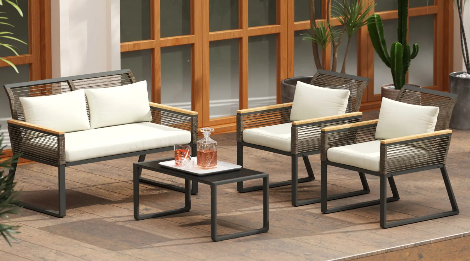 Outsunny Patio Furniture Set