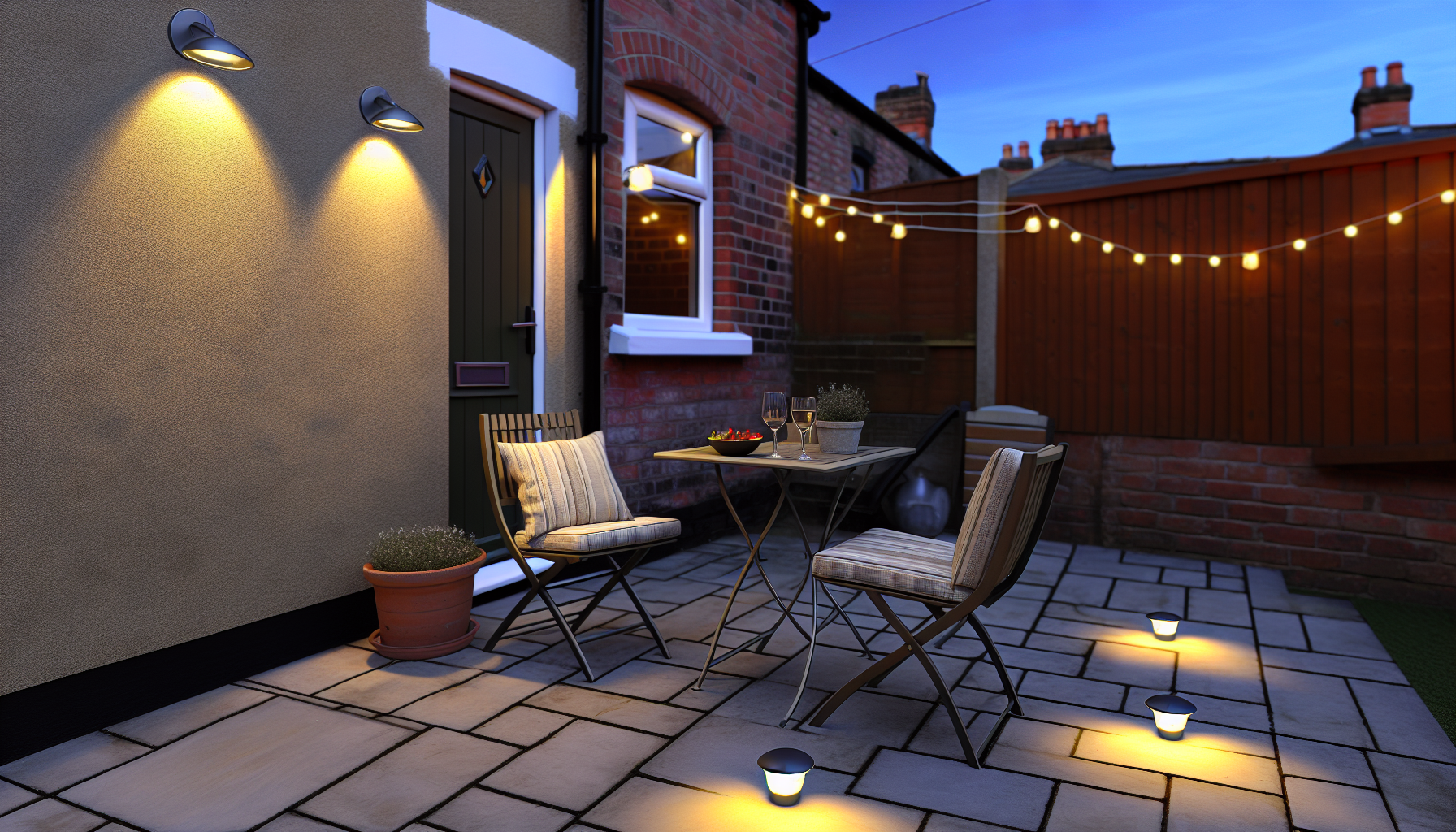 Solar Lights UK Guide For Small Patio Dining Areas Opal Retail