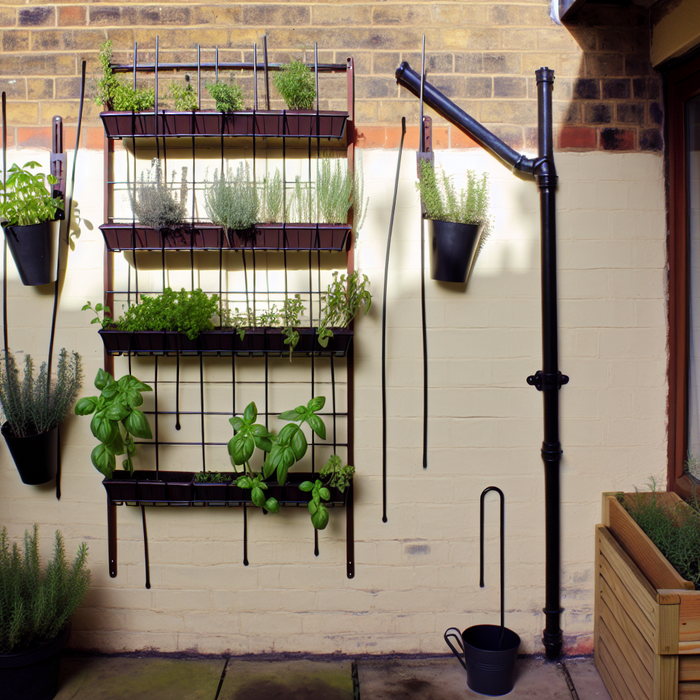 Small Balcony Garden DIY Herb Wall Guide