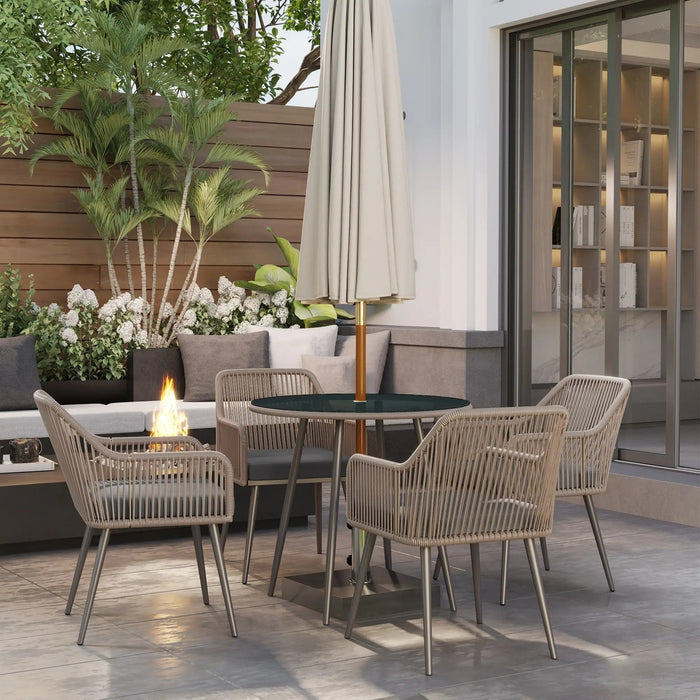 Outsunny Patio Dining Furniture Set