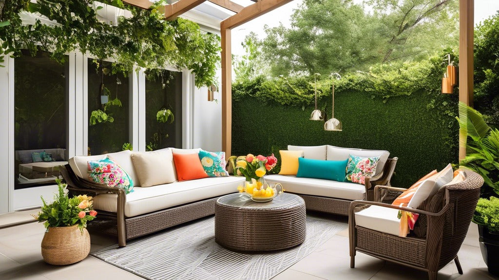 Image of a patio with patio furniture