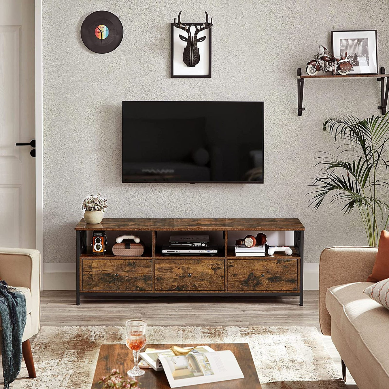 Image of a Vasagle tv stand in a modern living room