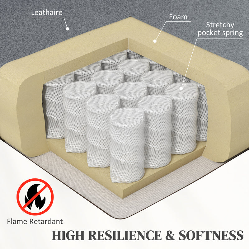 Electric Reclining Lift Chair with Eight Point Massage and Remote Control for Elderly Grey