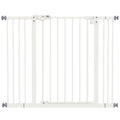 Adjustable Metal Dog Gate Fits 74 to 100cm Doorways Ideal for Pets and Stairs Black