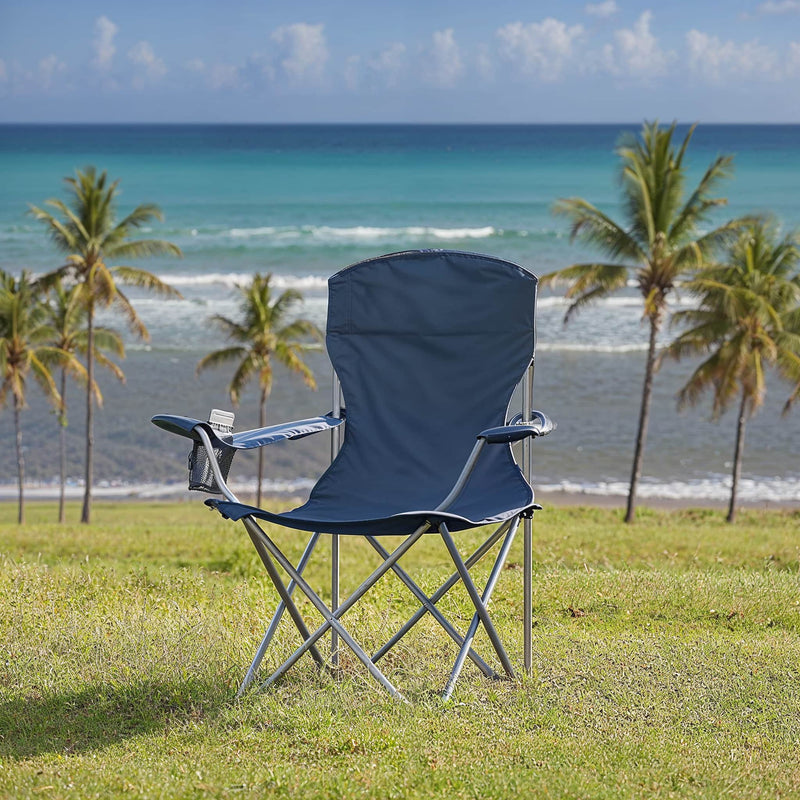 Folding camping chairs set of 2 with steel frame by SONGMICS Songmics