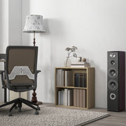 2 Tier Small Bookcase With Adjustable Shelf Ideal For Home Office Or Study, Natural