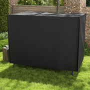 Garden Swing Chair Cover Waterproof Weatherproof Protection for Three Seater Black AOSOM