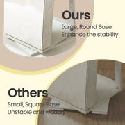 Lockable Swivel Jewellery Cabinet with Full Length Mirror and Organiser Storage by Songmics