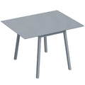 Folding Drop Leaf Dining Table for Small Kitchens Seats 4 Space Saving Pine Wood Grey