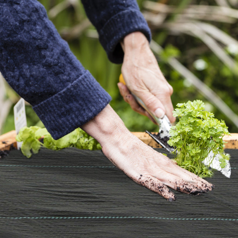 Heavy Duty Weed Control Membrane 2m x 90m 90gsm Ground Cover for Garden and Landscaping by Outsunny