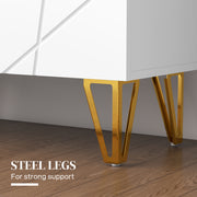 Slim Shoe Storage Cabinet With Adjustable Shelves Fits Up To 20 Pairs Of Shoes, White