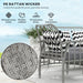 Grey Four Piece Rattan Garden Sofa Set with Cut Out Design by Outsunny