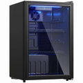 Drinks Fridge for Chilled Cans and Bottles with Adjustable Shelves 70 Litre Black