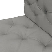 Light Grey Padded Pallet Cushion Set for Garden Seating Comfort and Outdoor Use