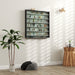 Black and White 7 Tier Wall Display Cabinet with Glass Doors and Adjustable Shelves by HOMCOM