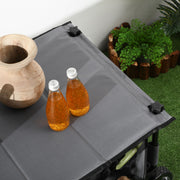 Folding Garden Utility Trolley With Wheels For Camping And Outdoor Gear Transport Grey