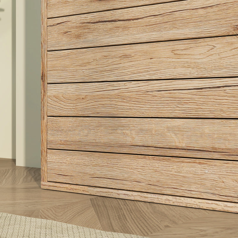 Brown Wood Effect 12 Shoe Flip Drawer Storage Cabinet Space Saving Organiser by HOMCOM