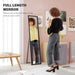 Black Full Length Mirror with Glitter Frame by HOMCOM