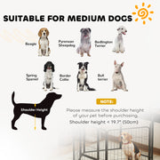 6 Panel Heavy Duty Dog Playpen with Secure Door for Indoor and Outdoor Use 60cm High by PawHut