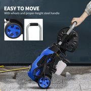 1800W High Pressure Washer 150 Bar Jet Wash Cleaner With Adjustable Spray Nozzle by Outsunny AOSOM