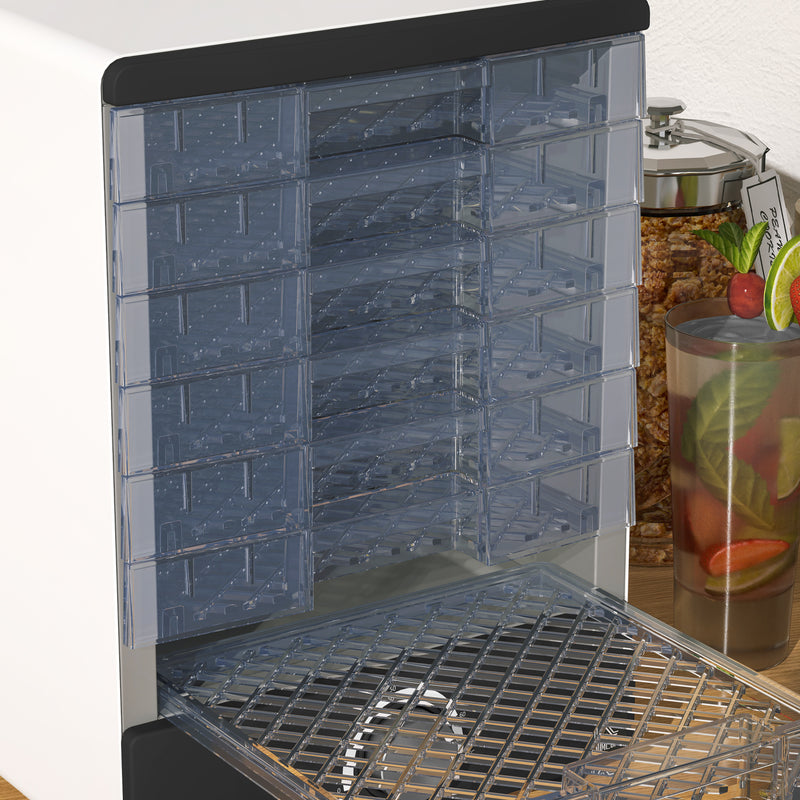 White Food Dehydrator with Seven Trays and Adjustable Temperature 40-70 Degrees Centigrade by HOMCOM