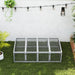 Grey 6ft Wooden Rabbit Hutch with Wire Mesh Openable Roof and Outdoor Play Space by PawHut