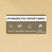 Beige Padded Outdoor Seat Cushion 115 x 56cm for Garden or Patio by Outsunny