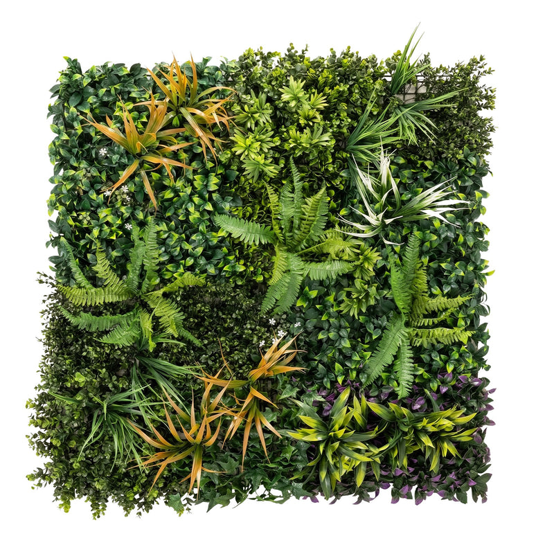 Artificial Hedge Panel for Garden Privacy and Low Maintenance Greenery 100 x 100 cm Green Outsunny