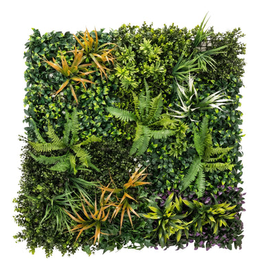 Artificial Hedge Panel for Garden Privacy and Low Maintenance Greenery 100 x 100 cm Green Outsunny