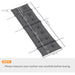 Dark Grey Sun Lounger Cushion 190x56x10cm UV Resistant Thick Sunbed Pad With Ties by Outsunny