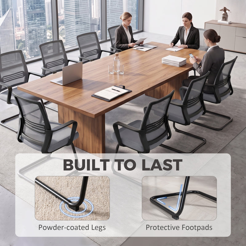 Mesh Desk Chair with Ergonomic Backrest for Comfortable Home Working Dark Grey