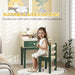 Kids Desk and Chair Set with Storage Shelves and Drawer Green by AIYAPLAY
