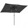 3x2m Garden Parasol with Lights for Daytime Shade and Evening Ambience, UPF30+ Outsunny