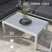 Image of a Grey Outsunny Garden Sofa Set With a Table