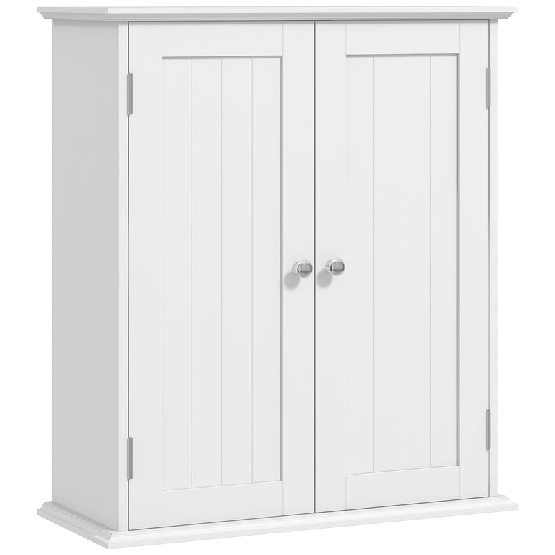 Bathroom Wall Cabinet with Adjustable Shelves for Extra Storage White