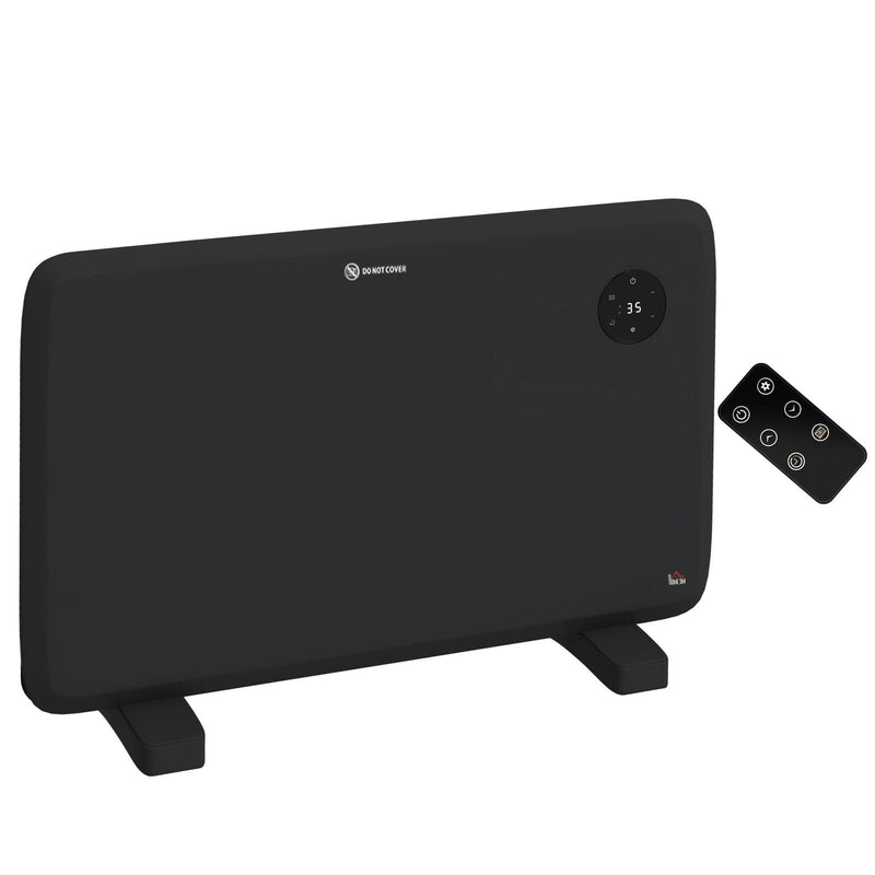 Image of a 1.2kW Convector Heater With Thermostat and Timer - Black