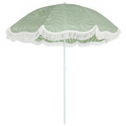 1.8m Beach Parasol with Adjustable Tilt and UPF30 Sun Protection for Beach or Garden Outsunny