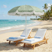 1.8m Beach Parasol with Adjustable Tilt and UPF30 Sun Protection for Beach or Garden Outsunny